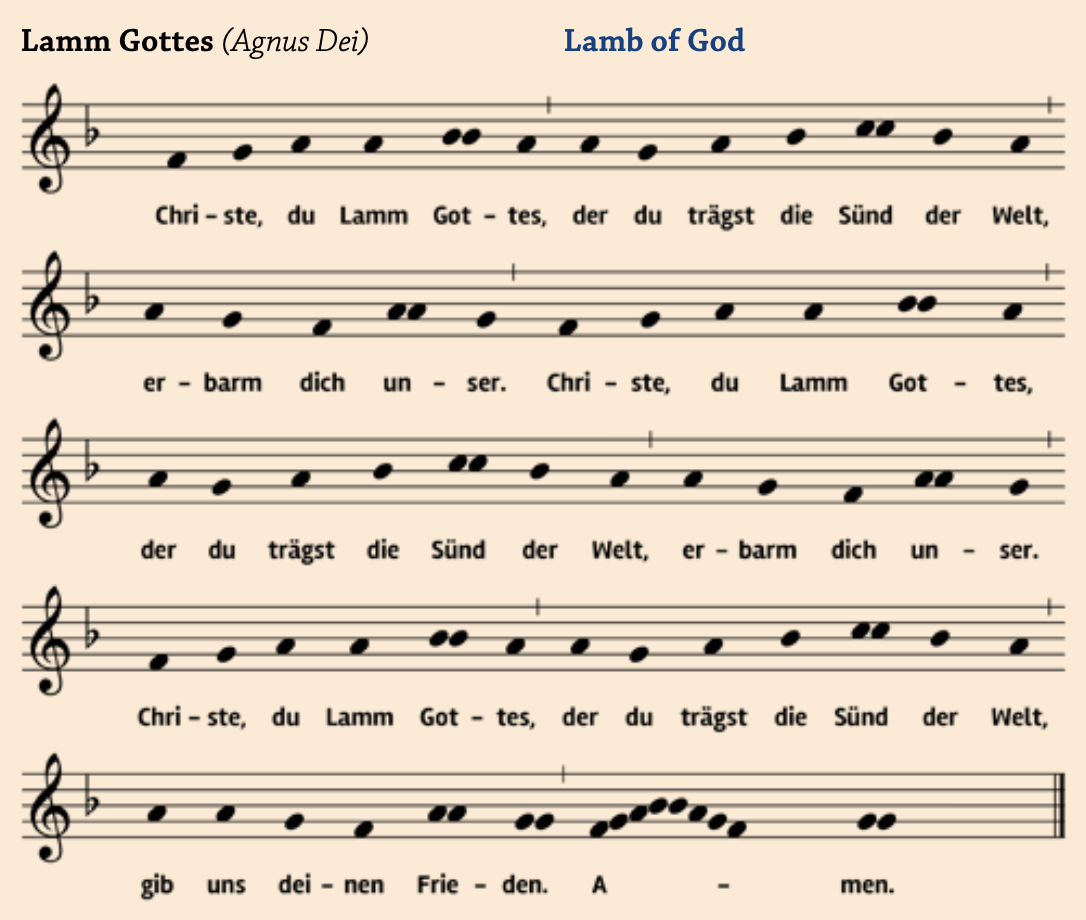 agnus dei lamm gottes